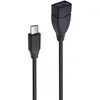 Image de Adaptateur Accsup USB-A vers USB-C 15 cm Noir - Neuf