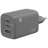 Image de Chargeur mural Wefix Pro 100W GaN Noir 2x USB-C + 1x USB-A CV prise deux broches européenne - Neuf