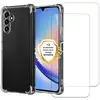 Image de EVETANE Coque Samsung Galaxy A34 Antichoc coins renforcés Silicone + 2 Vitres en verre trempé Protection écran - Neuf