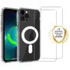 Image de EVETANE Coque iPhone 13 Pro Transparente Compatible Magsafe + 2 Vitres Protection Ecran - Neuf