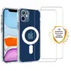 Image de EVETANE Coque iPhone 12 Mini Transparente Compatible Magsafe + 2 Vitres Protection Ecran - Neuf