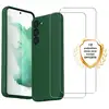 Image de EVETANE Coque Samsung Galaxy S23 Silicone liquide Vert Foret + 2 Vitres en Verre trempé Protection écran Antichocs - Neuf