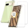 Image de EVETANE Coque Google Pixel 7A Antichoc coins renforcés Silicone + 2 Vitres en verre trempé Protection écran - Neuf