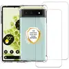 Image de EVETANE Coque Google Pixel 6 Antichoc coins renforcés Silicone + 2 Vitres en verre trempé Protection écran - Neuf