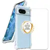Image de EVETANE Coque Google Pixel 8 Antichoc coins renforces Silicone + 2 Vitres en verre trempe Protection ecran - Neuf