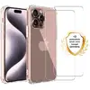 Image de EVETANE Coque iPhone 16 Pro Antichoc Silicone + 2 Vitres en verre trempe Protection ecran - Neuf