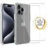 Image de EVETANE Coque iPhone 16 Pro Max Antichoc Silicone + 2 Vitres Protection ecran - Neuf