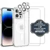 Image de EVETANE Coque iPhone 14 Pro Antichoc compatible Magsafe + 2 Protections écran et 2 protections Objectif Caméra - Neuf