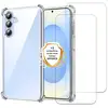 Image de EVETANE Coque Samsung Galaxy S25 Antichoc Silicone bords renforcés + 2 Vitres en verre trempé Protection écran - Neuf