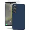 Image de EVETANE Coque Samsung Galaxy S24 + Silicone Liquide Bleue + 2 Vitres en Verre Trempé Protection écran - Neuf