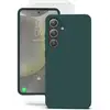 Image de EVETANE Coque Samsung Galaxy S24 + Silicone Liquide Verte + 2 Vitres en Verre Trempé Protection écran - Neuf