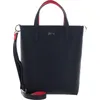 Image de LACOSTE sac à main sac à épaule bandoulière Anna Z Vertical Shopping Bag Abimes Petunia bleu marine