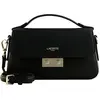 Image de LACOSTE Cuir sac à épaule bandoulière Flap Crossover Bag Noir