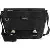 Image de LACOSTE Cuir sac à épaule bandoulière Messenger Bag Noir