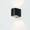 Image de Außenleuchte Schwarz Ip44 Aluminium Glas G9 Up Down Fassadenstrahler Wandlampe