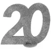 Image de CHIFFRE Anniversaire Vertical dÃ©co, 20 pailletÃ© ARGENT