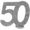Image de CHIFFRE Anniversaire Vertical dÃ©co, 50 pailletÃ© ARGENT
