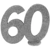 Image de CHIFFRE Anniversaire Vertical dÃ©co, 60 pailletÃ© ARGENT