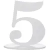 Image de Grand chiffre vertical dÃ©co 16cm, Chiffre 5 Blanc