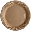 Image de Paquet de 10 Assiettes carton unies 22,5 Kraft