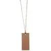 Image de Sachet de 12 marque places rectangle avec ruban, Kraft