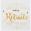 Image de Sachet de 20 serviettes Vive la Retraite