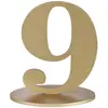 Image de Grand chiffre vertical dÃ©co 16cm, Chiffre 9 OR