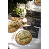 Image de Assiettes en carton x 10 - Anniversaire Ã©tincelant Or
