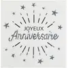 Image de Serviettes en papier x 10 - Anniversaire Ã©tincelant Argent