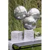 Image de Ballon aluminium rond 45 cm : Anniversaire Ã©tincelant Argent