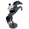 Image de Centre de table Equitation en bois
