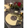 Image de Set de table disque d'or mÃ©tal X 6