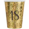 Image de Sachet de 10 Gobelets Ã¢ge Ã©tincelant mÃ©tal, 18 ans