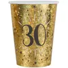 Image de Sachet de 10 Gobelets Ã¢ge Ã©tincelant mÃ©tal, 30 ans