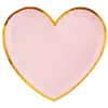 Image de Sachet de 10 Assiettes Coeur BB, Roses