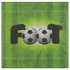 Image de Sachet de 20 Serviettes FOOT Vertes