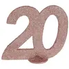 Image de CHIFFRE Anniversaire Vertical déco, 20 pailleté Rose Gold