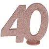 Image de CHIFFRE Anniversaire Vertical dÃ©co, 40 ans Rose Gold