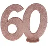 Image de CHIFFRE Anniversaire Vertical dÃ©co, 60 pailletÃ© Rose Gold