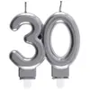 Image de Bougie des Ã¢ges 30 ans, Argent