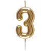 Image de Bougie OR, chiffre 3 or