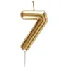 Image de Bougie OR, chiffre 7 or