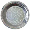 Image de Sachet de 10 Assiettes Etincelantes mÃ©tal Argent