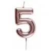 Image de Bougie ROSE GOLD, chiffre 5 rose gold