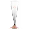 Image de Sachet de 6 FlÃ»tes pied ROSE GOLD Ã¢ge 40 ans