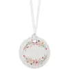 Image de Sachet de 6 marque-places mariage Fleuri avec ruban