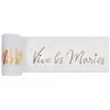 Image de Ruban de tulle Vive les Mariés, blanc/OR
