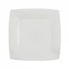 Image de Lot de 10 Petites Assiettes CarrÃ©es carton compostables 18x18cm, Blanc