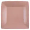 Image de Lot de 10 Assiettes CarrÃ©es carton compostables 23x23cm, Rose Gold