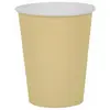 Image de Lot de 10 Gobelets carton 25cl unis, Or Mat